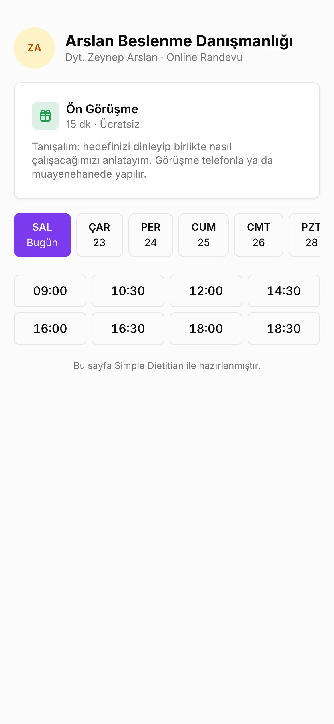 Instagram bio'nuza bir link — ekran görüntüsü